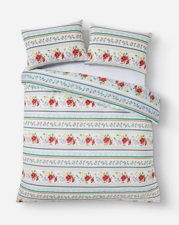 Julipa Floral Fairisle Duvet Cover Set