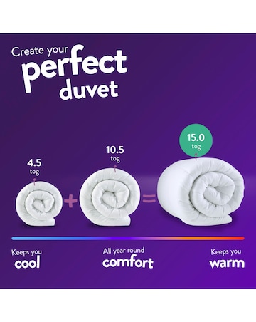 Slumberdown Feels Like Down All Seasons 15 Tog Duvet