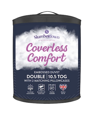 Slumberdown Coverless Comfort Embossed Herringbone 10.5 Tog Duvet