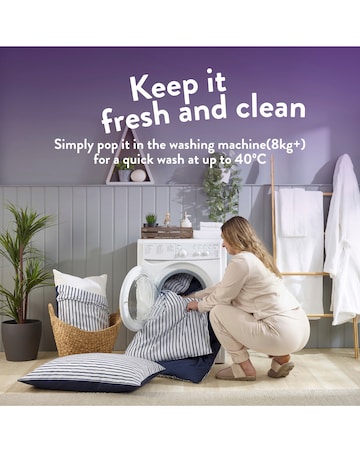 Slumberdown Coverless Comfort Printed Stripe 10.5 Tog Duvet