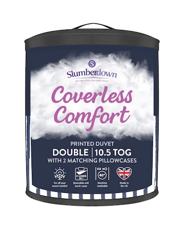 Slumberdown Coverless Comfort Printed Stripe 10.5 Tog Duvet