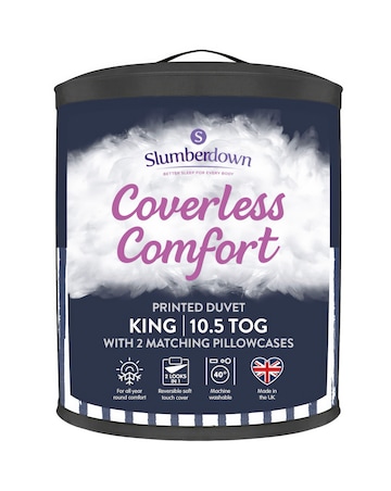 Slumberdown Coverless Comfort Printed Stripe 10.5 Tog Duvet