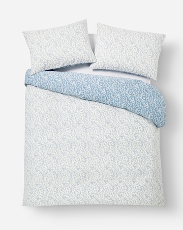 Peyton Mini Blue Leaf Duvet Cover Set