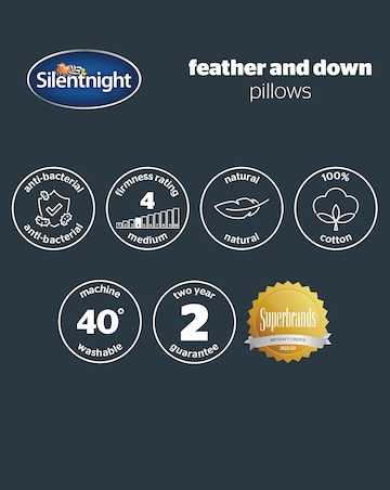 Silentnight 4 Pack Duck Feather & Down Anti-Allergy Pillows