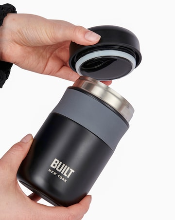 Built Bottle and Food Flask Duo Black