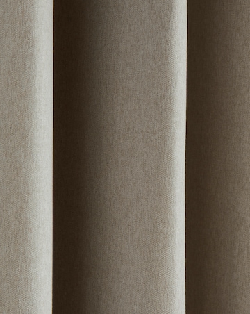 Brushed Pair of Eyelet Curtains