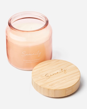 Serenity Pink Rhubarb and Raspberry Large Candle