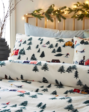 Winter Scene Fleece Duvet Set