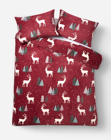 Cosy Stag Fleece Duvet Set