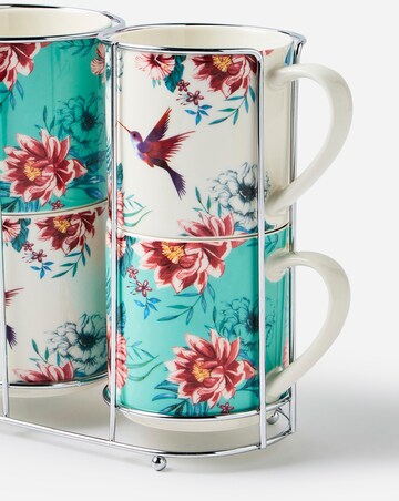 Birds Set of 4 Stacking Mugs