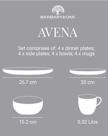 Barbary & Oak Avena Dinner Set Natural